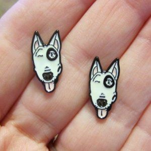 Bull Terrier Earrings Dog #3~Hypoallergenic